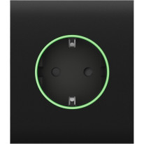 Ajax СenterCover (smart) [ type F ] Black - Передня панель та кришка розетки