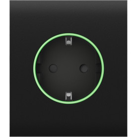 Ajax СenterCover (smart) [ type F ] Black - Передня панель та кришка розетки
