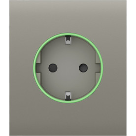 Ajax СenterCover (smart) [ type F ] Olive - Передня панель та кришка розетки