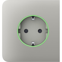 Ajax SideCover (smart) [ type F ] Oyster - Передня панель та кришка розетки