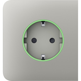 Ajax SideCover (smart) [ type F ] Oyster - Передня панель та кришка розетки