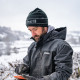 Шапка водонепроникна Dexshell Beanie Reflective Logo чорна з лого L/XL 58-60 см