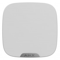 Вулична сирена з кріпленням для брендованої лицьової панелі Ajax StreetSiren DoubleDeck Біла