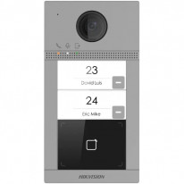 Hikvision DS-KV8213-WME1(B)/Flush - 2-кнопкова металева панель виклику