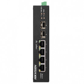 4-портовый неуправляемый POE коммутатор Hikvision DS-3T0506HP-E/HS