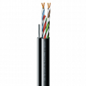 Cat. 5e U/UTP РЕ steel cord 4x2x24 AWG (k) трос (70910181) бухта 305м - Кабель витая пара ЗЗЦМ (UTP медь уличный с тросом)