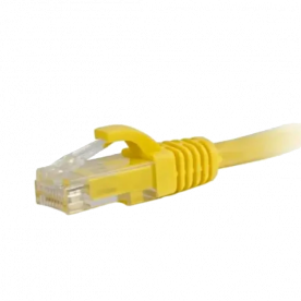 Патч-корд литой желтый UTP Hypernet PC-UTP-1M-YL RJ45 1m, кат. 5Е