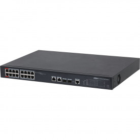 Dahua Technology DH-PFS4218-16ET-190 - 16-портовий 100 Мбіт/с + 2-портовий гігабітний керований комутатор PoE