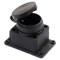 Колодка одинарная с заглушкой 1*16 (каучук) ERKA 6001