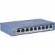 Hikvision DS-3E0109P-E(C) - 8-портовий некерований комутатор Fast Ethernet POE